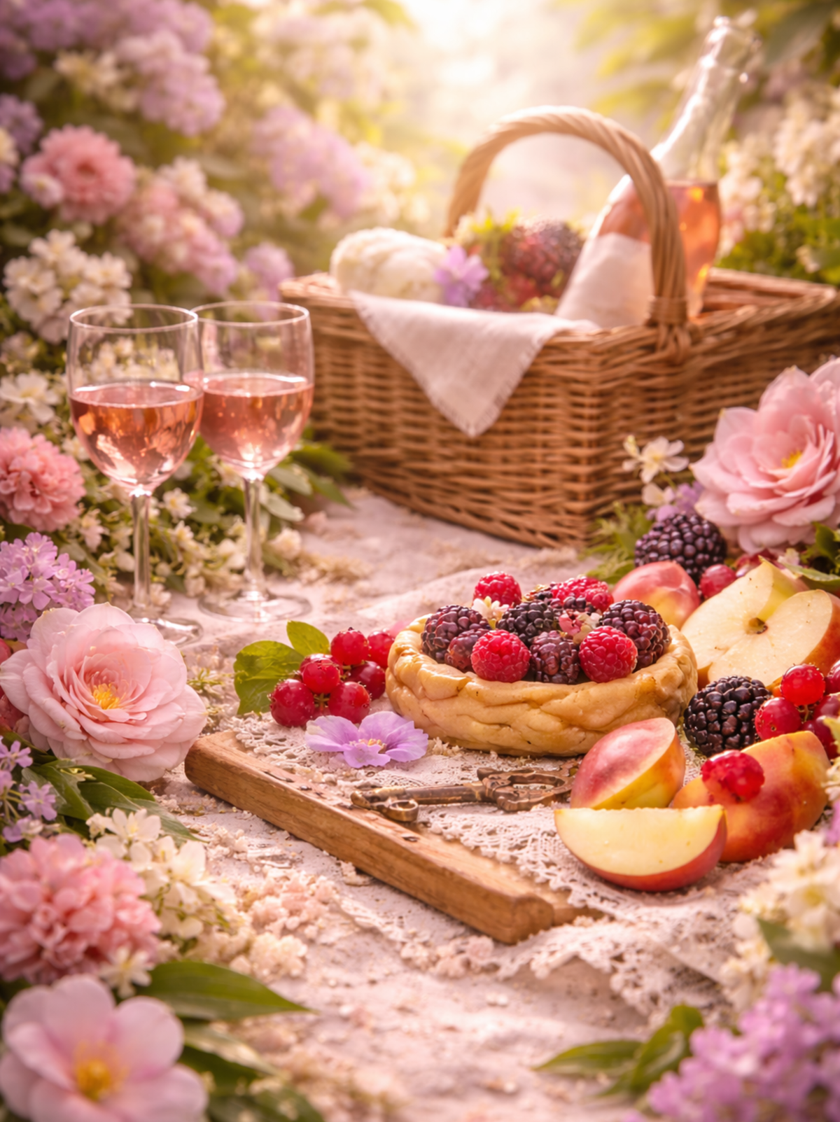 Sunday Blush fragrance oil with plum blossoms, red berries, apple, peach blossom, vanilla, and musk.